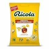 Ricola Original Kräuterzucker, 75g Beutel Original Schweizer Kräuter-Bonbons mit 13 Alpenkräutern & Menthol, 1 x 75g, laktosefrei, glutenfrei