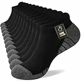 Cirorld Sneaker Socken Herren Damen 43-46 39-42, Baumwolle Laufsocken, Atmungsaktive Sportsocken Gepolsterte Kurze Socken Halbsocken, Schwarz Weiß Grau 6 Paar 35-38 47-50
