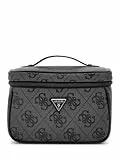 GUESS Toiletry Train Case Coal Logo