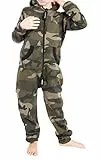 LIL'Finch LFV2 Kinder Jumpsuit Jungen Mädchen Overall Camo Grün Gr. 98-104