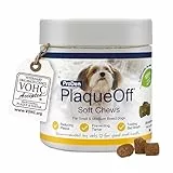 ProDen PlaqueOff Soft Chews für Zahnpflege Hund, Dose mit 120 Hunde Leckerlis, Natürliche Zahnreinigung Hund, für kleine und mittelgroße Hunde, Zahnbelag entfernen und frischer Atem