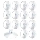 TK Gruppe Timo Klingler 20x Lichterketten Saugnäpfe Saughaken - Saugnapfhalter mit Schlitz für Lichterkette Fenster & Scheibe - Haken zur Halterung von zahlreichen Lichterketten