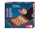 noris 606108005 606108005-Deluxe Reisespiel Schach, Spieleklassiker
