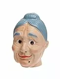 Festartikel Müller Maske Theatermaske Gesichtsmaske alte Frau Haut-blau Einheitsgröße