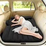 Icelus Auto Matratze SUV Luftmatratze with Luftpumpe 138 * 88 * 15 cm Aufblasbare Camping Kombi Luftbett für Auto Rücksitz Dickere Kofferraum Matratze Bett für Camping Outdoor Traveling