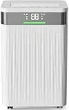 HAUSHOF Luftentfeuchter Elektrisch 20L/Tag, 41dB Leiser Entfeuchter Elektrisch mit Negativ-Ionen für 30m² Raum mit 4,5 L Tank und LED Anzeige, 3 Modi Tragbarer Raumentfeuchter für Schlafzimmer, Keller