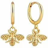 Holibanna Retro Bienen Ohrhänger Für Damen üße Goldene Tropfenohrringe Elegante Biene Anhänger Ohrringe Hypoallergene Tier Ohrringe Schmuck Für Frauen