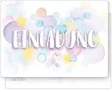 beriluDesign 12 Einladungskarten zum Kindergeburtstag - Geburtstagseinladung Aquarell