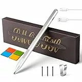 Glitfix Microsoft Surface Pen-Stylus Stift für Microsoft Surface Pro 12/11/9/8/7/6/5/4/3, Surface Go 4/3/2 Surface Laptop/Studio/Book 4/3/2 mit 1024 Druckempfindlichkeit, Palm Rejection, Surface Go Zu