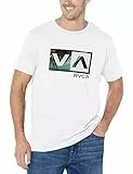 RVCA Herren Graphic Short Sleeve Crew Neck Tee T-Shirt, Balance Box/Weiß, L