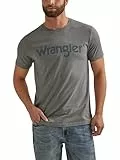 Wrangler Herren-T-Shirt, Western-T-Shirt, Rundhalsausschnitt, kurzärmelig, Graphit meliert, XL
