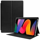HGWALP Slim Universal Tablet Schutzhülle für Tablet 22,9 - 27,9 cm (9,7 Zoll), 10 Zoll, 10,1 Zoll, 10,5 Zoll, 11 Zoll, mit mehreren Betrachtungswinkeln und Design mit Kameralöchern, Schwarz
