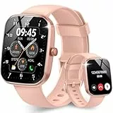 Csasan Smartwatch Damen Herren, 1,91' HD Touchscreen Smart Watch mit Telefonfunktion, 112+ Sportmodi Sportuhr, IP68 Wasserdicht Fitnessuhr, mit Schrittzähler/Herzfrequenzmonitor/Schlafmonitor, Rosa