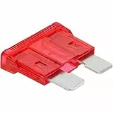 CARTREND 10474 Flachstecksicherungen-Set 10 Ampere, Rot, 5-teilig