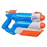 Super Soaker Twin Tide Wasserpistole doppelter Spritzpower Pump-Funktion großer 1,4L Wassertank einfaches Auffüllen
