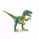 SCHLEICH Dinosaurs | Velociraptor 14585 | detailgetreuer Dino mit beweglichem Kiefer und Armen | tolles Geschenk für Mädchen und Jungen Dinosaurier Spielzeug ab 3 Jahre | 18 x 6 x 10 cm