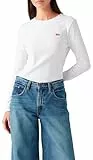 Levi's Damen Essential HM LS Tee T-Shirt, White +, S