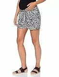 Supermom Damen Short UTB Leopard Umstandsshorts,, per pack Mehrfarbig (Black P090), 34 (Herstellergröße: XS)
