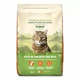 by Amazon Katzenfutter für ausgewachsene Katzen, Fein zubereitetes Trockenfutter mit frischem Huhn und Reis, 3 kg (1er-Pack)(Zuvor eine Marke von Lifelong, gleiches Produkt)