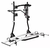 MENABO' Unisex-Adult Portabici Posteriore COBRAP per 2 E-Bike Acciaio Argento, Nero, Unica
