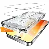 TORRAS Schutzfolie für iPhone 16 Pro Max für Panzerglas [TOP Bruchsicherheit] Folie 9H+ Glas Full Screen [Einfache Installation] Anti-Fingerabdruck, 2 Stück