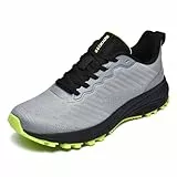 frysen Sneaker Laufschuhe Damen Herren Running Tennis Jogging Fitness Freizeit Turnschuhe Leichtgewichts Atmungsaktiv Sportschuhe GreyGreen 39