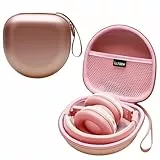 Kinder-Kopfhörer-Hülle, kompatibel mit iClever BTH12 / HS19 / BTH26 / JoySpark-T5 / Candy Bila BH03 / EarFun / IMYB / MIDOLA MD-B01 / noot Products faltbare Kinder-Kopfhörer, Roségold (nur Hülle)