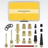 DANSI 21-teiliges Fahrradventil Adapter Set inkl. Dichtung & Kappen für Fahrrad Auto Bälle - Universelle Ventiladapter für Pumpen & Kompressoren - All-in-One Lösung für Heimwerker & Outdoor-Fans