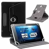 Ytaland Universal Hülle für AWOW/Jikocxn 10 Zoll/HotLight 10 Zoll/Pritom/Freeski/Wqplo/Sgin Tablet, Drehbar PU Leder Schutzhülle für 10-10,5 Zoll Tablet Hülle (Schwarz)