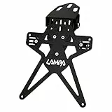 Lampa 91646 Aero-X Evo 6 Motorrad-Kennzeichenhalter für italienische Kennzeichen mit verstellbarer Höhe und Neigung