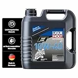 LIQUI MOLY Motorbike 4T 10W-40 | 4 L | Motorrad 4-Takt-Öl | Art.-Nr.: 3046, Schwarz