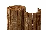 NOOR Rindenmatte Country 2,00 x 3m I Natürliche Baumrinden-Sichtschutzmatte I Wetterfester, robuster Balkonzaun I Stabiler Windschutz für Terrassen/Gärten/Tennisplätze