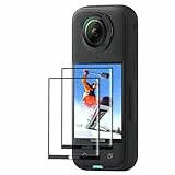 CYNOVA Insta 360 X5 Displayschutz Gehärteter Film 2-Pack, Kamera Zubehör für Insta360 X5 / X4 Displayschutz, 9h Härte Kratzfest, Anti-Fingerabdruck Blase frei