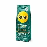 Bialetti Gemahlener Kaffee Single Origin Colombia 100 Prozent Arabica 200g Mittlere Röstung Intensität 8