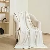 Paco Home Kuscheldecke Fleecedecke Flauschige Decke Wohndecke Warm Couch Bett Sofadecke Wohn- & Kuscheldecken Überwurf, Farbe:Beige, Größe:200x240cm