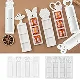 SVOCK 8 Stück Silikonformen Gießformen, Gipsformen Zum Gießen Pilz Schmetterling Herz, Silikonformen gießformen Geschenkbox Weihnachts Halloween, Gießformen Herbst Hochzeit