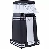 Gadgy Popcornmaschine Heissluft - Retro Popcorn Maker - Popcorn Maschine für Fettfreies Ölfreies Popcorn - Gesunder Snack ohne oder mit Zucker und Öl - Popkorn Maschine schwarz für Zuhause