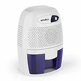 Senelux Leistungsstarker Mini-Luftentfeuchter, 500 ml, tragbar, leise, kleiner Luftentfeuchter, effizient und stabil, Heimdämpfer, tragbarer Feuchtigkeitsabsorber für kleine Räume, Badezimmer, Keller