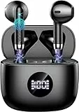 Kopfhörer Kabellos Bluetooth 5.4, Bluetooth Kopfhörer In Ear HiFi Stereo, IP7 Wasserdicht Wireless Kopfhörer, 4 ENC Noise Cancelling Mic, 40H Immersiver Deep Bass Earbud, Digitale LED-Anzeige Ohrhörer