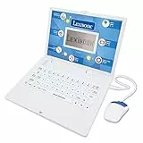 Lexibook - Zweisprachiger Laptop für Bildungszwecke Englisch und Deutsch, 124 Aktivitäten, Mathematik, Logik, Musik, Uhr, Spiele - JC598i3