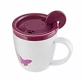 reer 88092 Tasse mit Sicherheitsdeckel, weiß