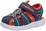 KangaROOS Unisex Kinder K-coarse Sandale, Grün Orange, 24 EU
