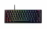 Razer Huntsman Mini (Red Switch) - Kompakte 60% Gaming Tastatur (Lineare Optisch-Mechanische Switches, Doubleshot PBT-Tastenkappen, Abnehmbares USB-C Kabel) QWERTZ DE-Layout | Schwarz