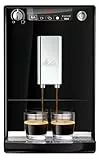 Melitta Solo - Kaffeevollautomat mit höhenverstellbarem Auslauf, kleine Kaffeemaschine mit abnehmbarem Wassertank für z. B. Espresso oder Café Crème, schwarz