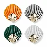 RICOO Klebehaken Set, Haken selbstklebend HP004-M bunt, Muschel Handtuchhaken ohne bohren, Klebehaken für Badezimmer, Kleiderhaken zum Kleben, selbstklebende Wandhaken, Hooks, Badhaken