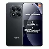 XIAOMI Redmi Note 15 Pro Smartphone (12+512 GB) – Handy mit Android, 6500-mAh-Akku, 200-MP-Kamera, IP65-Wasserschutz, 6,77' FHD+ AMOLED-Display, Schwarz, 2 Jahre Garantie