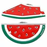 Garneck Wassermelonen-Brosche 2 Stück Anstecknadel Für Kleidung Pullover-Brosche Und Schal- Dekoratives Obst-Accessoire Für Jacken Kleider Kragen Und Alltag