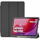 ProCase Hülle für 11' Lenovo Tab M11 2024 mit Stifhalter, Ultra-Dünn & Leicht Smart Case Cover- Schwarz