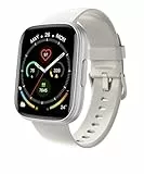Cillso Smartwatch Herren Damen, 1,95' HD Touch Fitnessuhr mit Telefonfunktion, 110+Sportmodi Smart Watch Fitness Tracker mit Pulsmesser Schlafmonitor Schrittzähler, IP68 Wasserdicht, Cremefarben