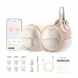 eufy Security Tragbare Milchpumpe S1, Freihändige Elektrische Milchpumpe mit Wärmefunktion, Mobile Ladetasche, App-Gesteuerter Smart-Rhythmus, Krankenhausqualität Saugkraft, Superleise